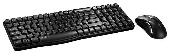 Клавиатура и мышь Rapoo X1800 Black USB (фото modal 2)