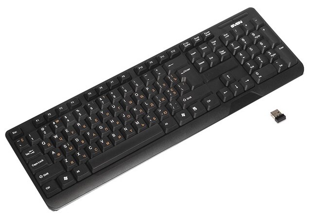 Клавиатура SVEN Comfort 2200 Wireless Black USB (фото modal 2)