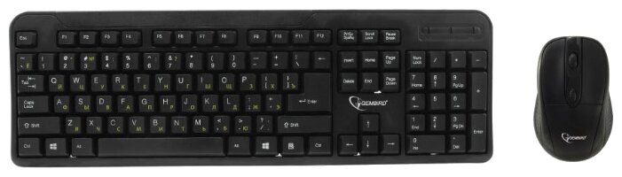 Клавиатура и мышь Gembird KBS-7002 Black USB (фото modal 1)
