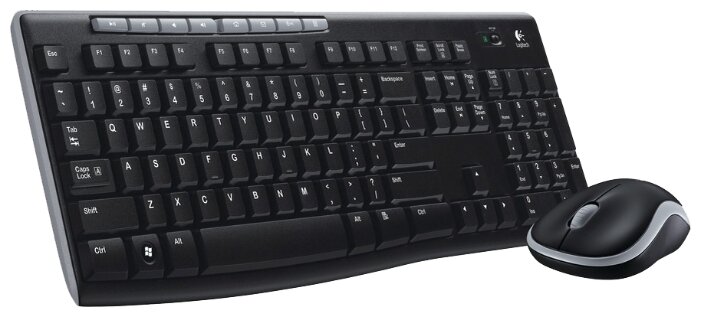 Клавиатура и мышь Logitech Wireless Combo MK270 Black USB (фото modal 3)