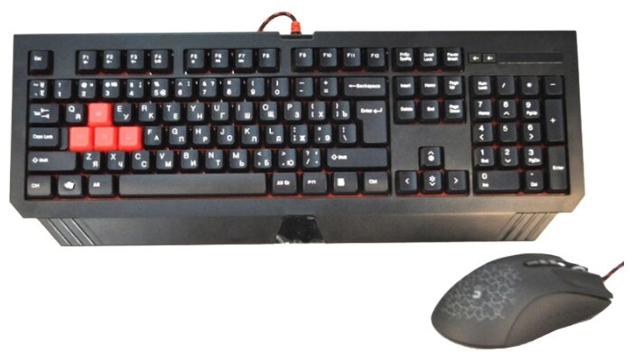 Клавиатура и мышь A4Tech Bloody Q1500 Black USB (фото modal 1)