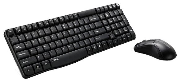 Клавиатура и мышь Rapoo X1800 Black USB (фото modal 4)