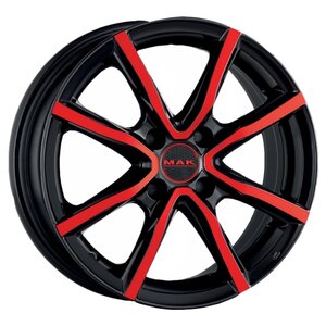 Колесный диск Mak Milano 8x18/5x112 D57.1 ET50 Black&Red (фото modal nav 1)