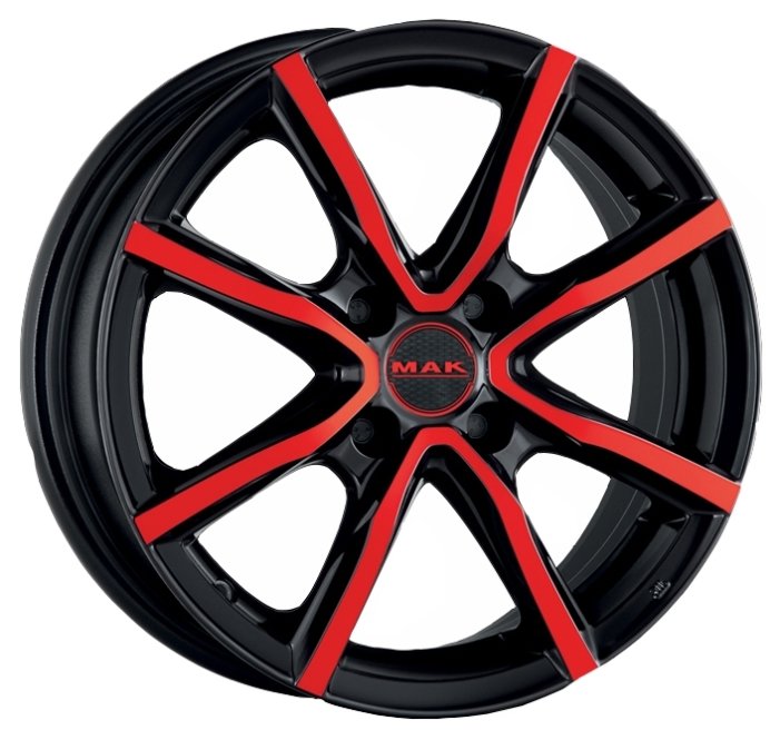 Колесный диск Mak Milano 8x18/5x112 D57.1 ET50 Black&Red (фото modal 1)