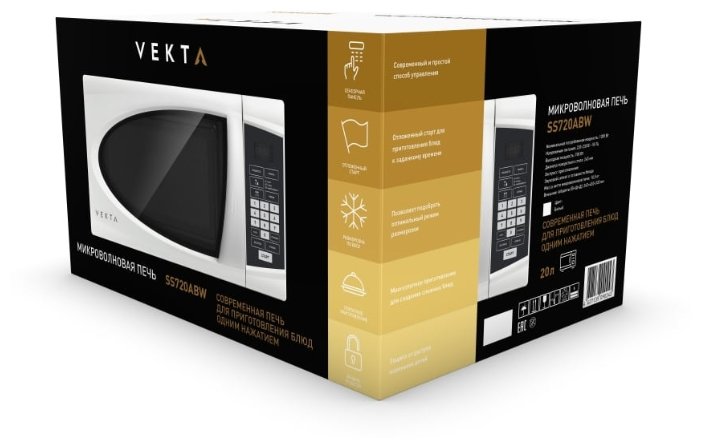 Микроволновая печь VEKTA SS720ABW (фото modal 4)