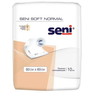 Пеленки Seni Soft Normal (SE-091-SN10-J02) 60 х 60 см (10 шт.) (фото modal nav 1)