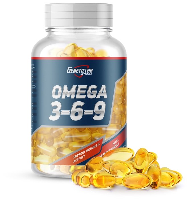 Омега жирные кислоты Geneticlab Nutrition Omega 3-6-9 (90 капсул) (фото modal 1)
