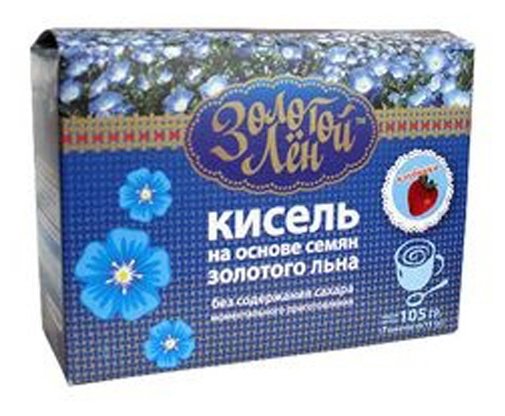 Кисель ВИТАПРОМ Золотой лен на льняной основе Клубника 105 г (фото modal 1)