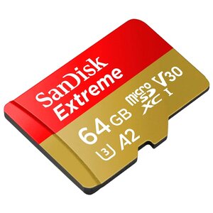 Карта памяти SanDisk Extreme microSDXC Class 10 UHS Class 3 V30 A2 160MB/s + SD adapter (фото modal nav 2)
