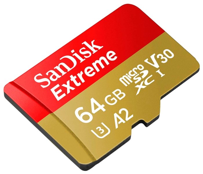Карта памяти SanDisk Extreme microSDXC Class 10 UHS Class 3 V30 A2 160MB/s + SD adapter (фото modal 2)