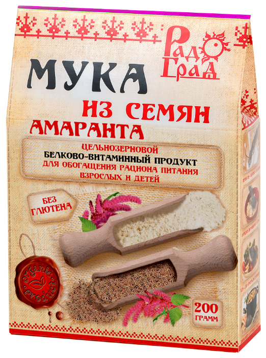 Мука РадоГрад из семян амаранта, 0.2 кг (фото modal 1)