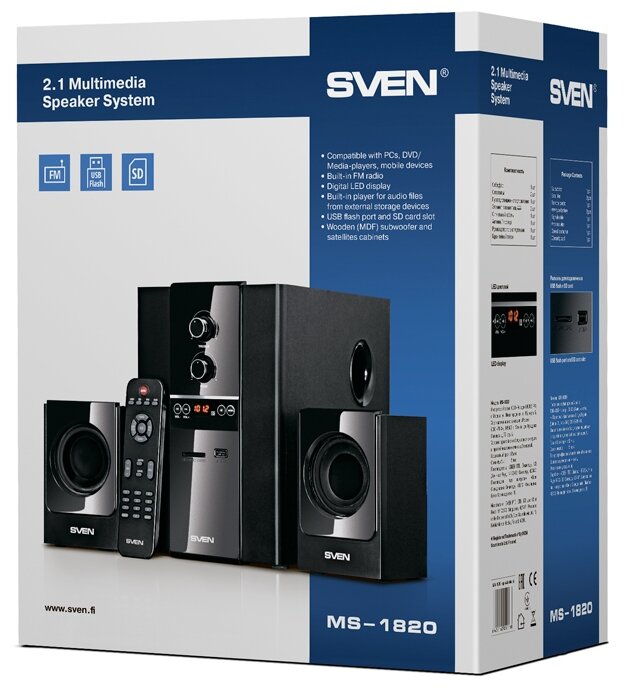 Компьютерная акустика SVEN MS-1820 (фото modal 7)