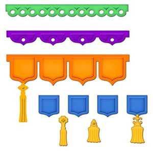 Набор декоративных элементов Spellbinders Базовые баннеры 2 (фото modal nav 1)